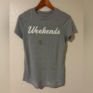 Zoe + Liv “Weekends” Graphic Tee